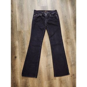 7 for all mankind corduroy Flare womens Pants size 30x33 Made in USA brown